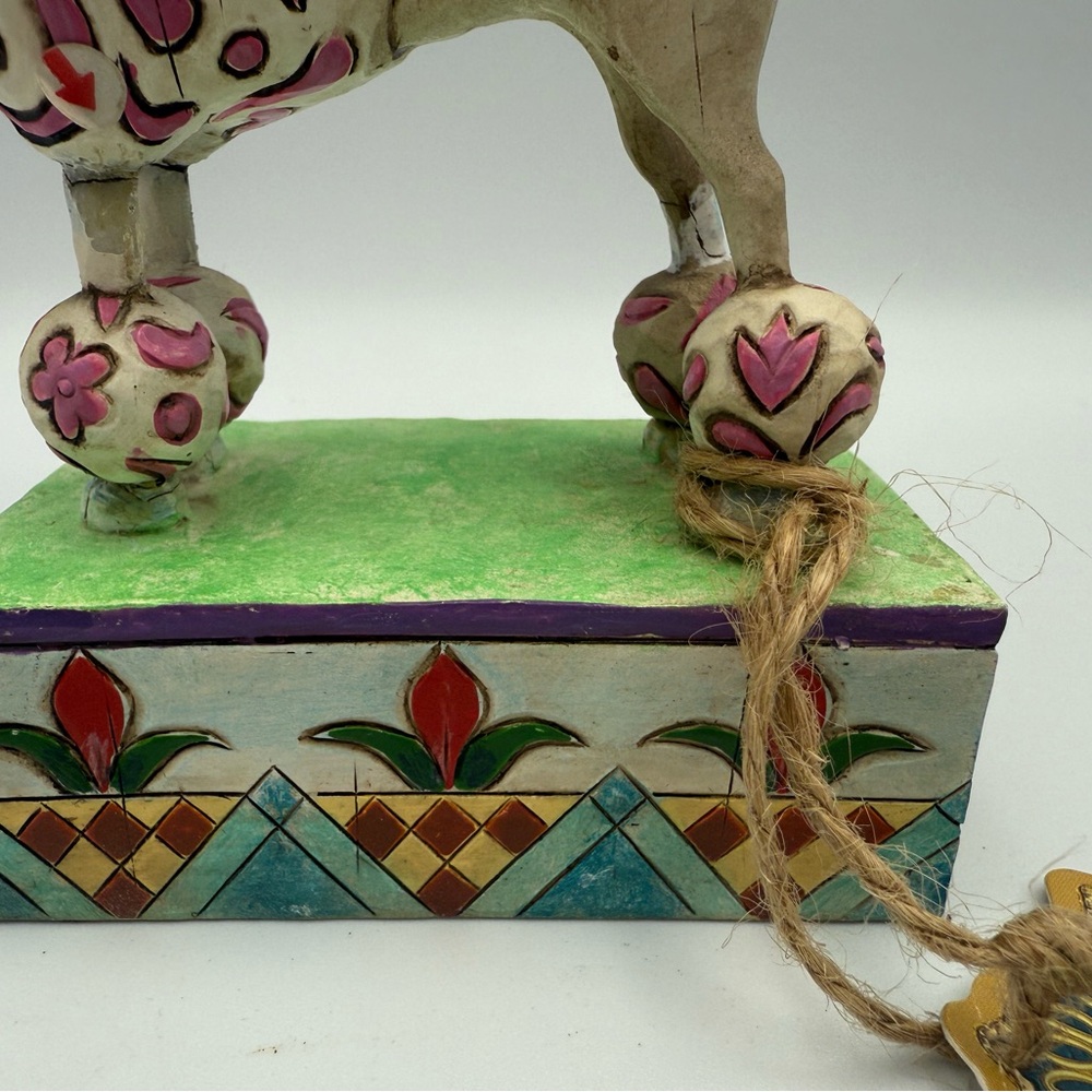 2005 Jim Shore Heartwood Creek "Lulu" Poodle Dog Figurine Enesco 5 3/4" H - Picture 5 of 13